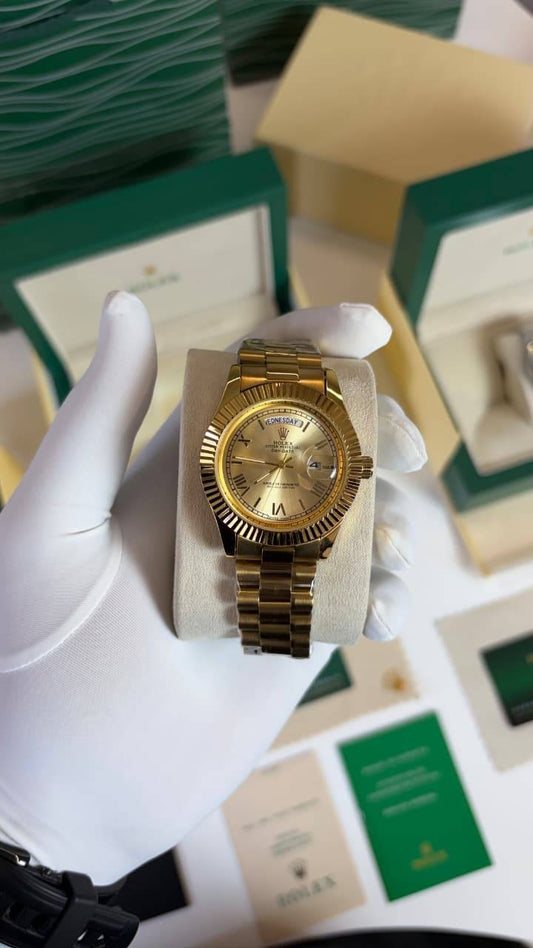 RLX PREMIUM QUALITY DAY DATE FULL GOLD