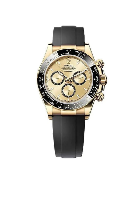 Gold Silicon Strap Royal Daytona Premium Watch for Men