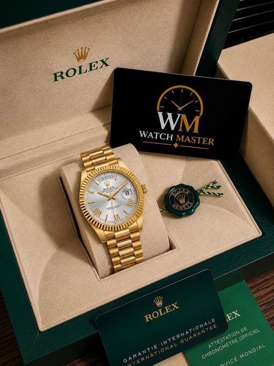 White Gold Luxury Day Date Premium Watch for Men