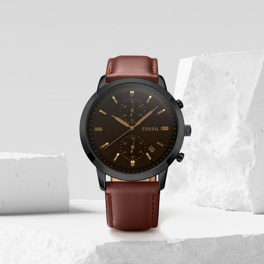 Fossil Townsman Chronograph DarkBrown-Black-Brown
