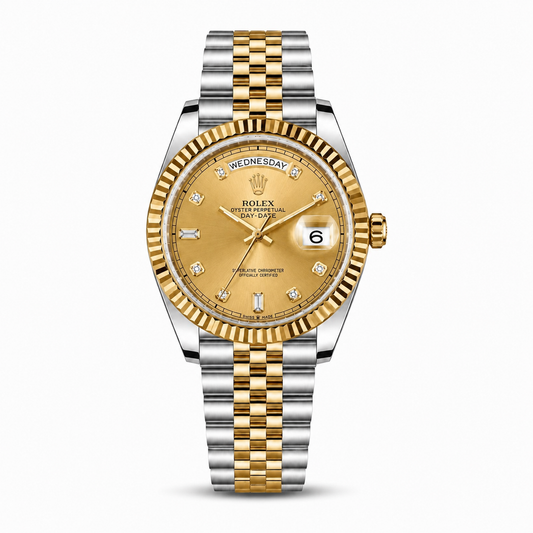 Rolex Oyster Perpetual Date Just Gold 2 Tone