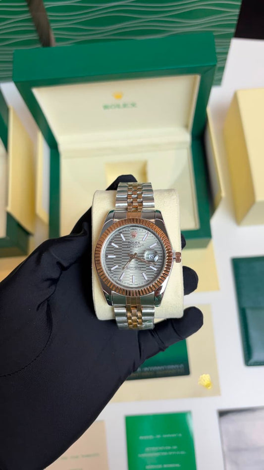 Rolex Oyster Perpetual Date Just Copper 2 Tone