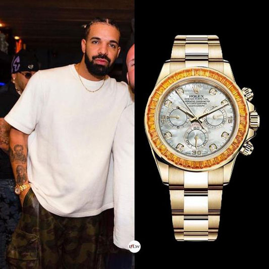 Rolex Oyster Perpetual Daytona Saco White Dial Gold Strap
