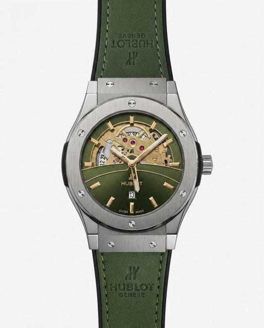 Hublot Big Bang Tourbillon Green Leather