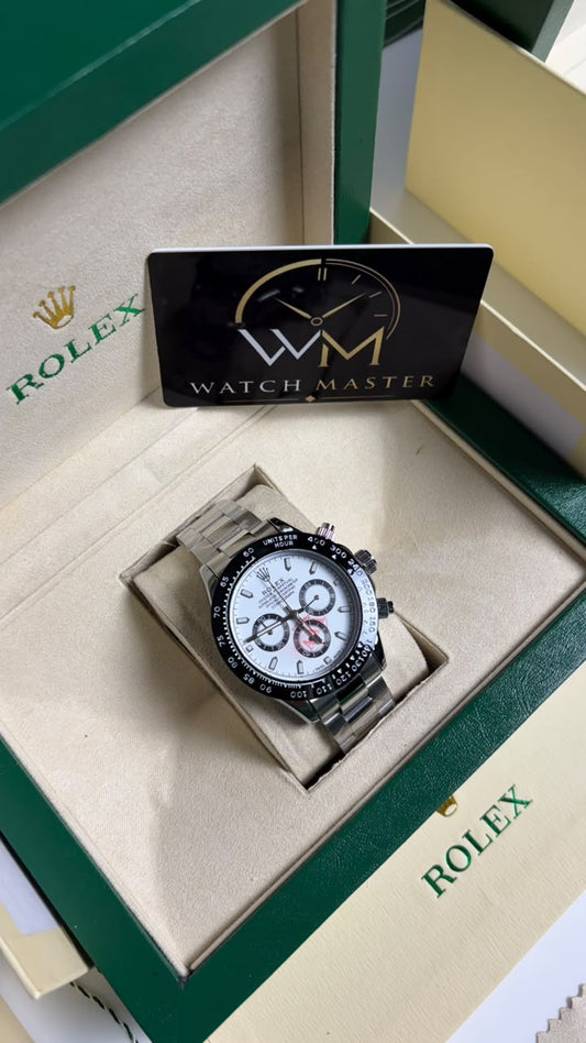 Rolex Oyster Perpetual Daytona Silver White Watch