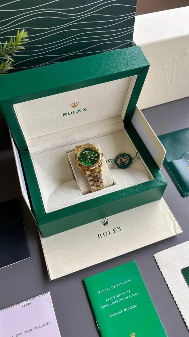 Green Gold Imperial Day Date Premium Watch for Men