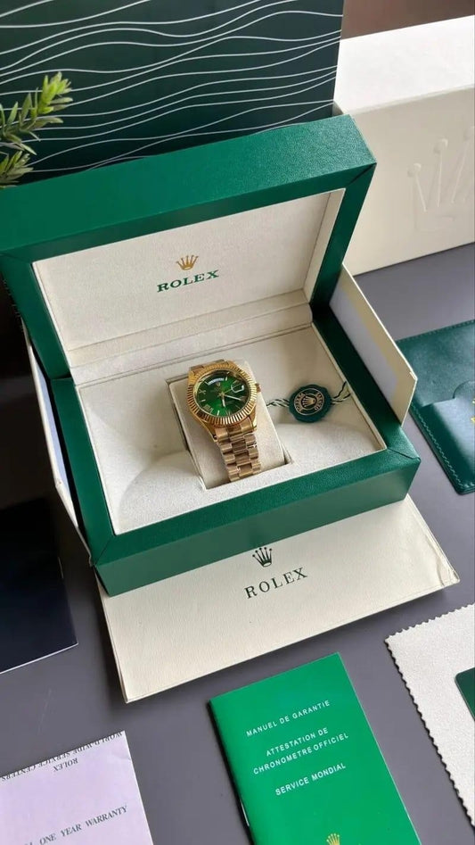 Green Gold Imperial Day Date Premium Watch for Men