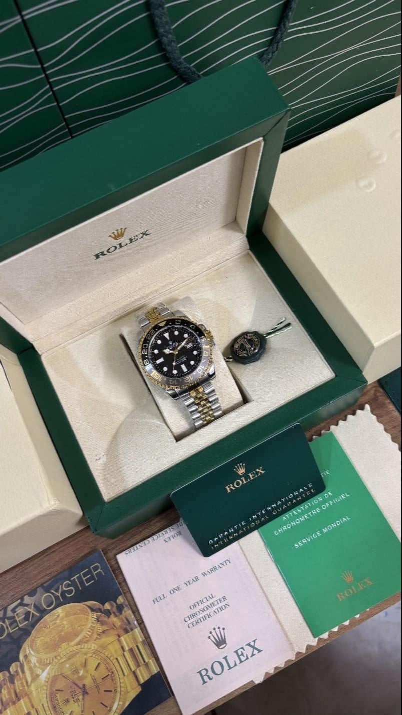 2 Tone Classic GMT Master Premium Watch for Men