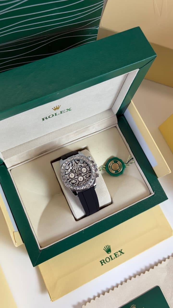 Diamond Silicon Strap Elite Daytona Premium Watch for Men