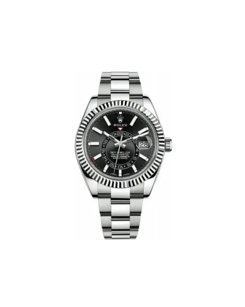 Black Silver Signature Sky Dweller Premium Watch for Men