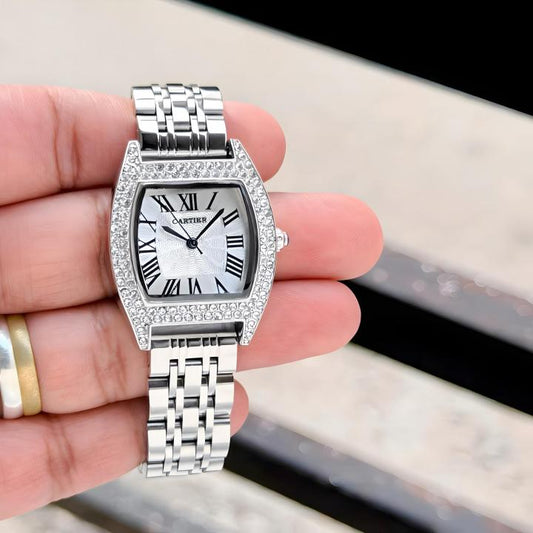 Cartier Tortue Silver White