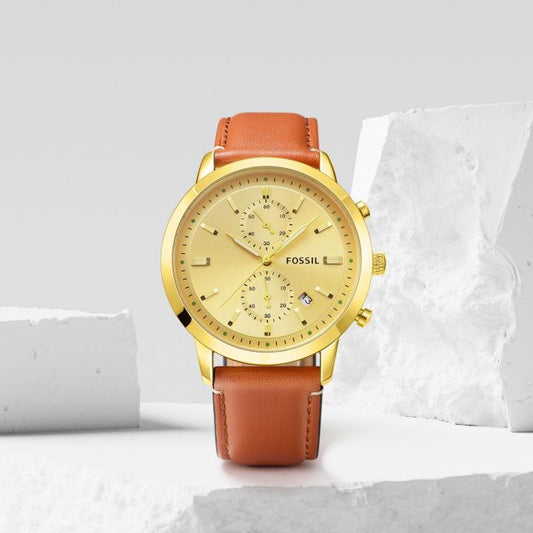 Fossil Townsman Chronograph LightBrown Gold