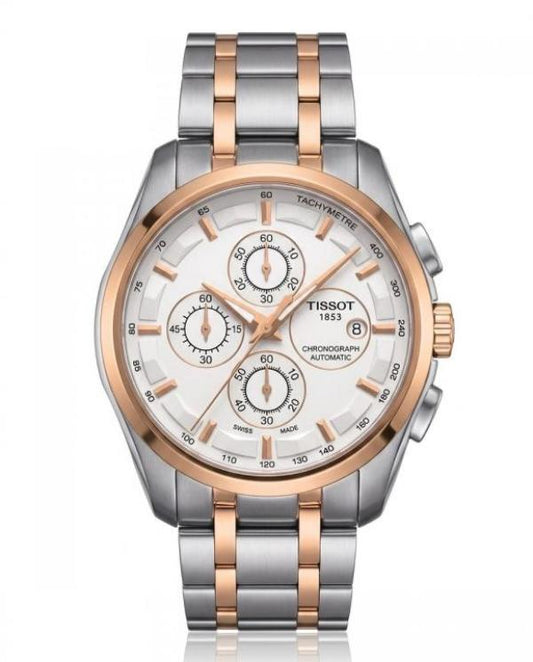 Tissot 1853 Couturier 2Ton White Watch