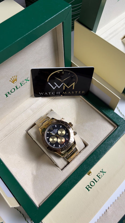 Rolex Oyster Perpetual Daytona Gold Black Watch