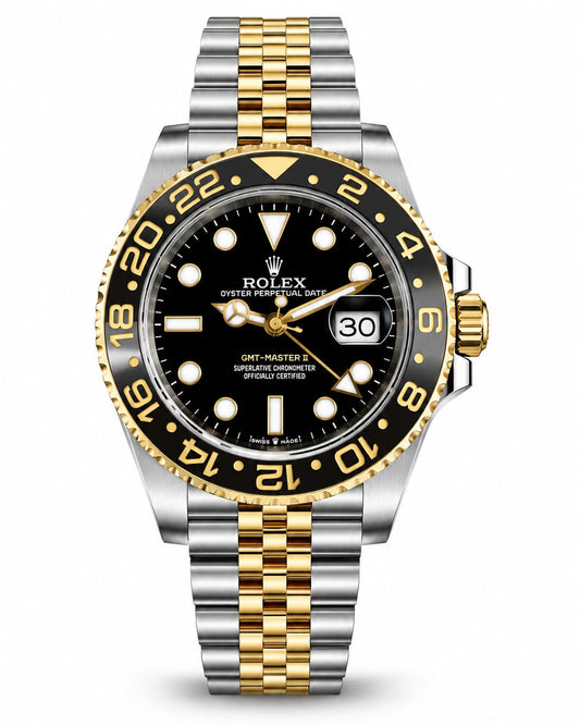 2 Tone Classic GMT Master Premium Watch for Men