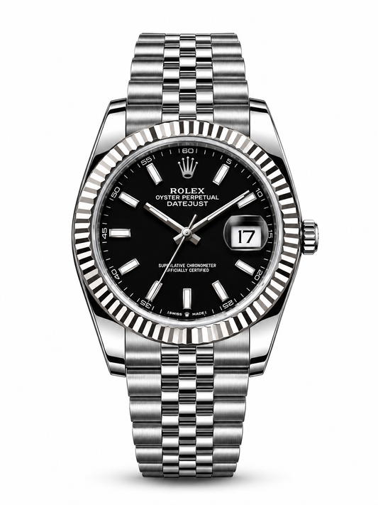Silver Elite Date Just Premium Watch for Men