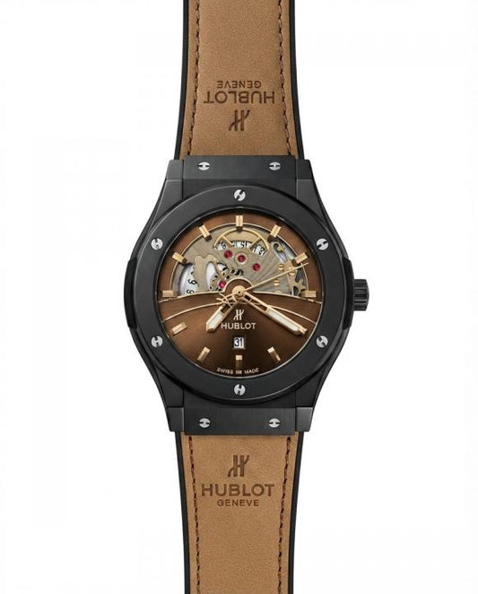 Hublot Big Bang Tourbillon Dark Brown Leather