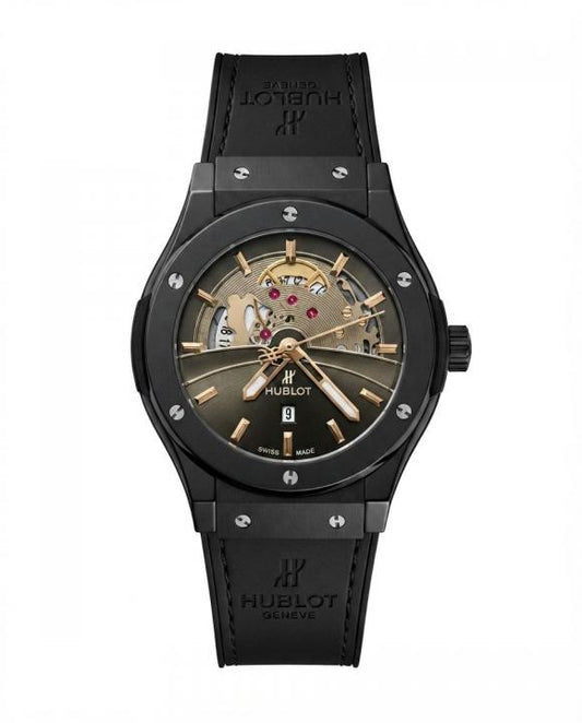 Hublot Big Bang Tourbillon Full Black Leather