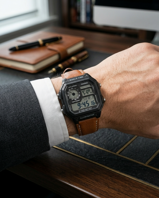 Casio AE-1200 Illuminator Brown Strap
