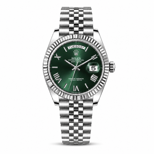 Rolex Oyster Perpetual Day Date Silver Green