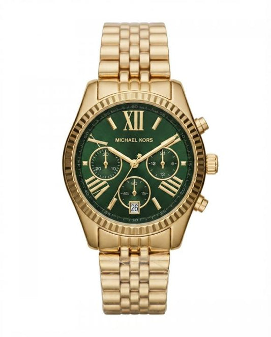 Micheal kors Lexington Mk8602 Gold Green Dial