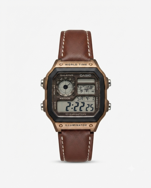Casio AE 1200 Illuminator Brown J1234