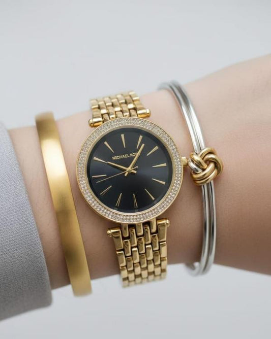 Michael Kors Darci Gold-Black