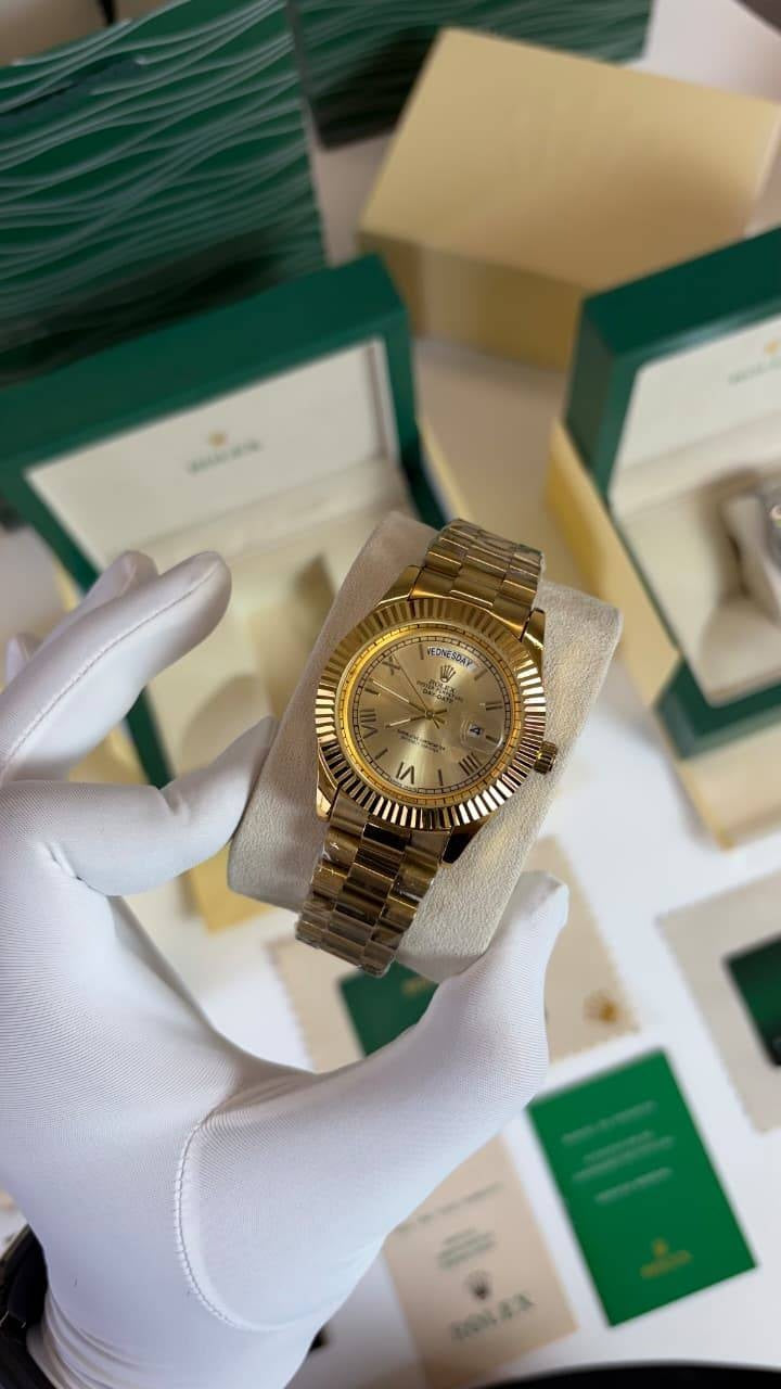 RLX PREMIUM QUALITY DAY DATE FULL GOLD