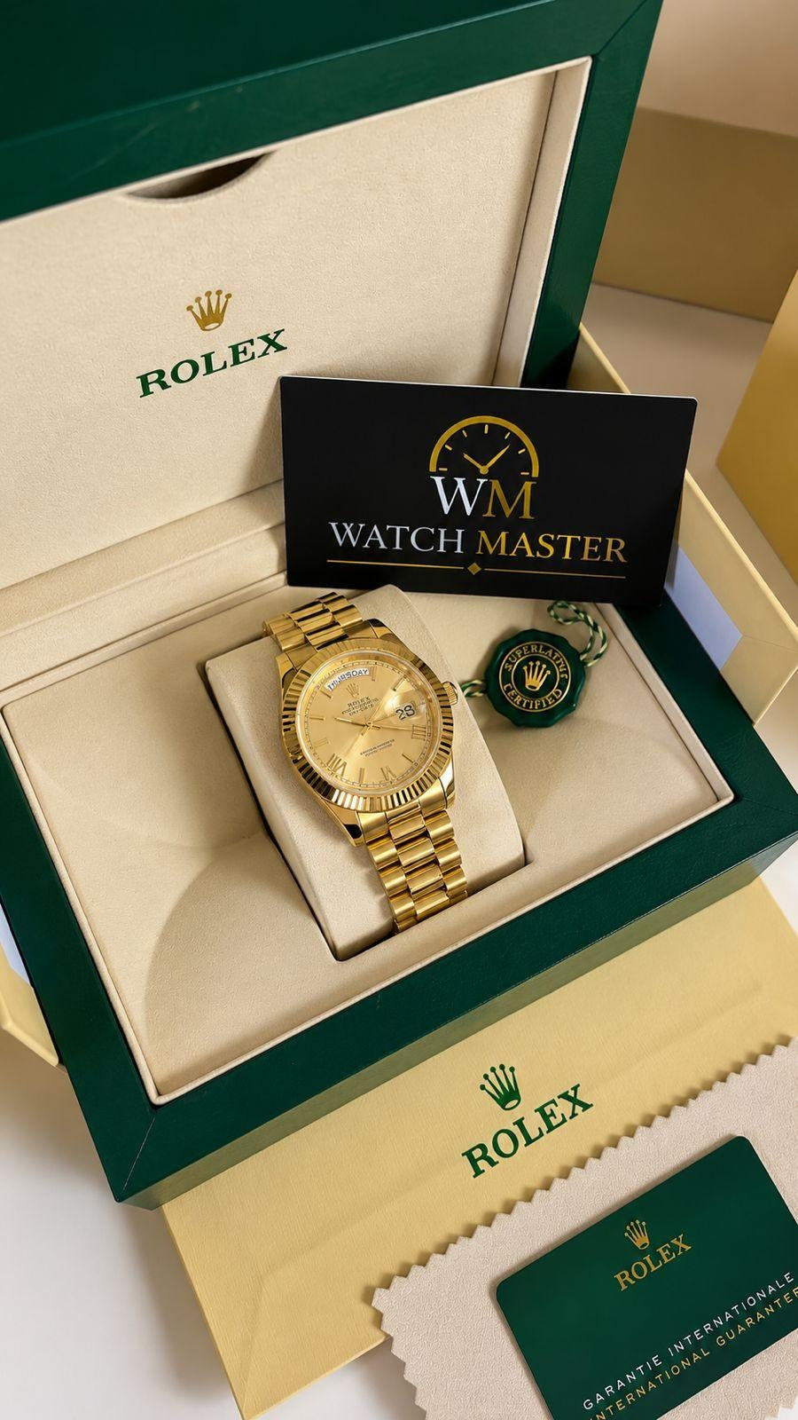 RLX PREMIUM QUALITY DAY DATE FULL GOLD