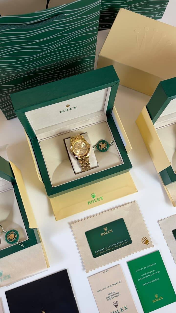 RLX PREMIUM QUALITY DAY DATE FULL GOLD
