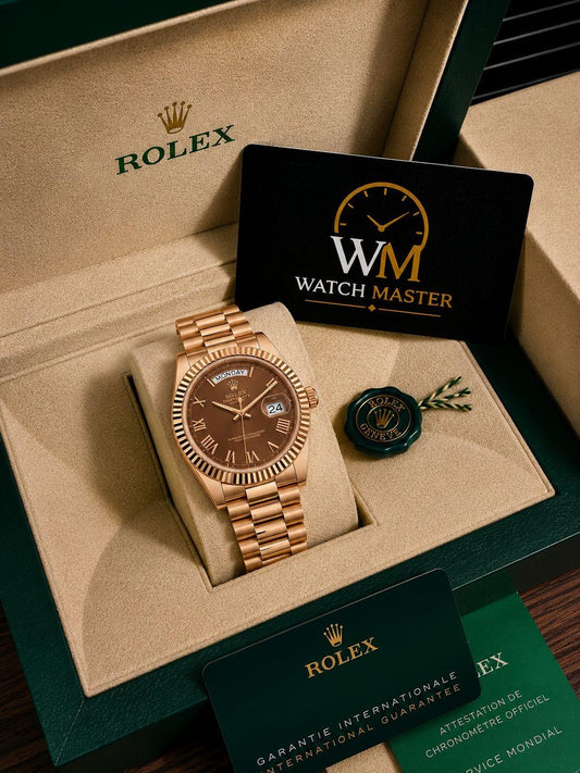 Maroon Exclusive Day Date Premium Watch for Men